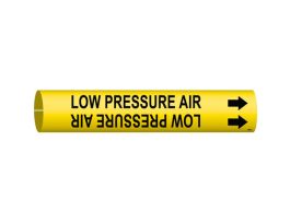 LOW PRESSURE AIR Pipe Marker, Fits Pipes 0.75" Dia. Thru 1.375" Dia.