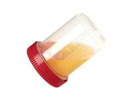 VIAL NO LABEL W/ WHITE CAP 53 MM 120 ML