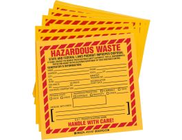CALIFORNIA HAZARDOUS WASTE, 6" x 6" Labels