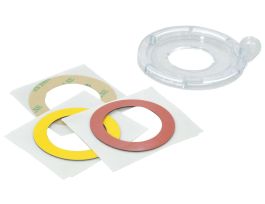 Push Button and E-Stop Lockout Device Attachment - Safety Cover Bases, Large, 5/Pack