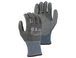 18GA KORPLEX  GRY PU PALM  ANSI A5  L