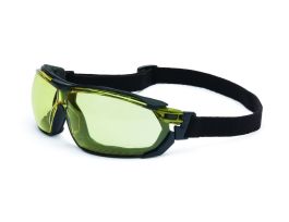 Uvex Tirade™ Seald Eyewear, Gloss Black Frame, Amber Lens, Uvextra AF