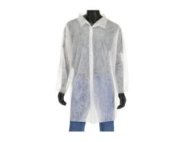 PROTECTIVE CLOTHING SBPWHTE LAB COAT NO POCKET