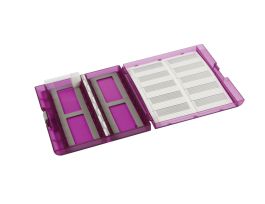 VWR SLIDE BOX PREMIUM + 100 PL PURP PK5