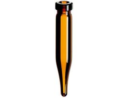 Crimp Vial, Amber Glass, 0.7 mL, 8 mm, Conical Bottom; 1000/pk