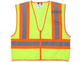 SAFETY VEST CL2 OR/LIME PESR 4.5IN