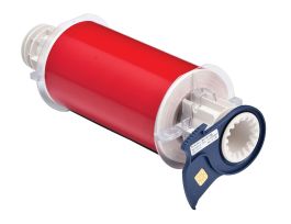 All Weather Permanent Adhesive Vinyl Label Tape for BBP85 Printer - 6" Red