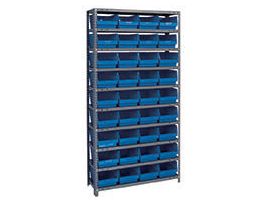 12IN X 36IN X 75IN 36 BLUE BINS 6IN BIN