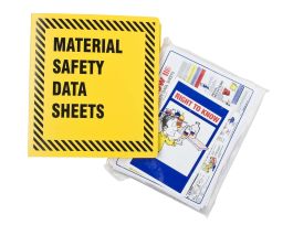 1-1/2" Yellow MSDS Binder, Black on Yellow