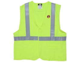 FR MODACRYLIC VEST CLASS 2&3 MESH LIME