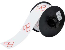 B30 Series GHS CLP Chemical Labels 2.165in H x 3.346in W Red on WT 340/RL