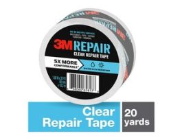 3M™ Clear Repair Tape RT-CL60, 1.88 in x 20 yd (48 mm x 18.2 m), 6 rls/cs