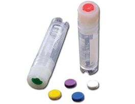 Cryovial Cap Insert, Red; 100/Pk