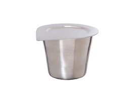 Stainless Steel Crucible with Cover, 20 mL, 1/ea