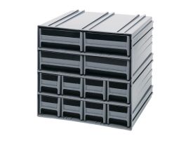 12 MIXED DRAWER INTERLOCKING CABINET