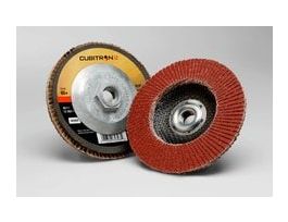 3M™ Cubitron™ II Flap Disc 969F, 40+, T29, 4-1/2 in x 7/8 in, 10 ea/Case