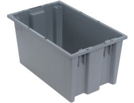 18INX11INX9IN STACK AND NEST TOTE GRAY