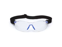 3M™ Solus™ Safety Glasses 1000-Series S1101SGAF-KT, Kit, Foam, Strap, Black/Blue, Clear Scotchgard™ Anti-fog lens, 20 EA/Case