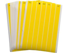 LaserTab Polyester Lbls 0.5 in H x 1 in W Yellow 76/PK