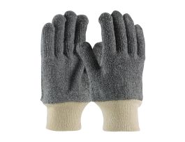 Terry Cloth Seamless Gloves, Loop-Out, 24 oz., KW, Gry., LG