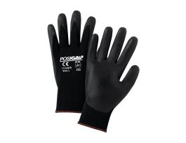 PosiGrip, Black Nylon Shell, Black Foam Nitrile Coated Palm , MD