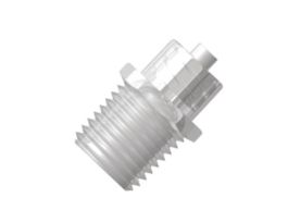 Filter Adapter, Luer lock x 1/4" NPT(M), natural polypropylene; 1/ea