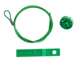 Extra Secure Green Spin Lockout System with 59" Cable and Operating Tool