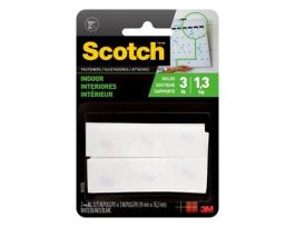 Scotch™ Indoor Fasteners RF4730, 3/4 in x 3 in (19,0 mm x 76,2 mm), White, 2 Sets of Strips