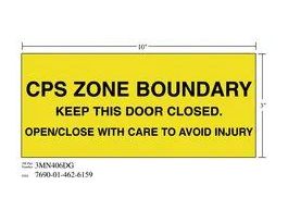 3M™ Diamond Grade™ Ventilation Sign 3MN406DG, "CPS…INJURY", 10 in x 3 in, 10/Package