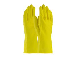 Assurance Unsupport Latex, Ylw., 21 Mil, 12 Inch, Flocked, Diamond, MD