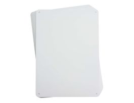 Blank Aluminum Signs, 10.25" H x 14.25" W, Pack of 10, White
