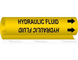 Hydraulic Fluid Pipe Marker, 9" H x 8" W, Fits Pipes 1.5" Dia. Thru 2.375" Dia.