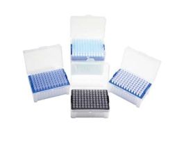 Universal Pipette Tips with Filter, Low Retention, Sterile, 1250 L; 10 Racks x 96 Tips