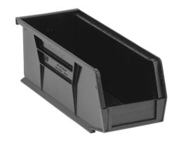 BIN STACK/HANG PP BLACK 10-7/8X4-1/8X4IN