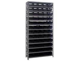 12INX36INX75IN 60 BLACK BINS 4IN BIN