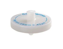 Nylon Chromatography Syringe Filter, 0.45um Pore, 25mm Dia, 100/Pk