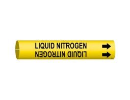 Liquid Nitrogen Pipe Marker, Fits Pipes 2.5" Dia. Thru 3.875" Dia.