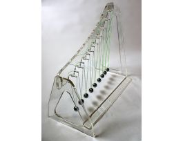 LARGE CLEAR ACRYLIC PENDULUM WAVE DEMO