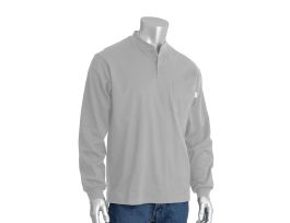 AR/FR Long Sleeve Henley, 11 Cal 6.5 oz Interlock Cotton
