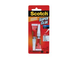 Scotch® Super Glue Liquid AD117, .07 oz, 2-Pack