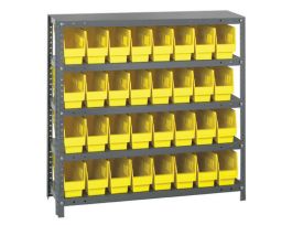12INX36INX39IN 32 YELLOW BINS 6FT BIN