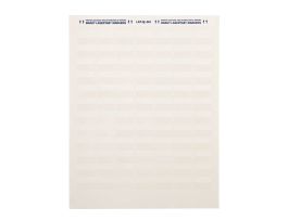 LaserTab Self-Lam Polyester Lbls 0.75 in H x 1 in W White, Clear 60/PK