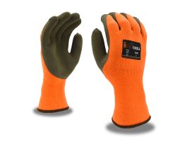 iON CHILL™, 10-GAUGE, ORANGE, BRUSHED, LOOP-IN, ACRYLIC TERRY SHELL, SANDY LATEX PALM COATING