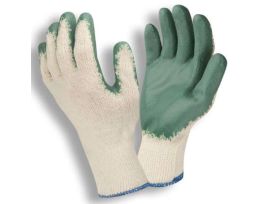 STANDARD, 10-GAUGE, Natural MACHINE KNIT, GREEN SMOOTH LATEX PALM COATING