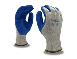 COR-GRIP™, 10-GAUGE, GRAY POLY/COTTON SHELL, BLUE LATEX PALM COATING