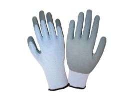 COR-GRIP III™, 10-GAUGE, GRAY POLY/COTTON SHELL, GRAY LATEX PALM COATING