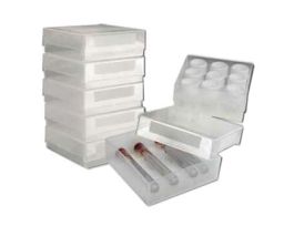 Gridless Freezer Box, PP, No Dividers, Clear; 5/Pk