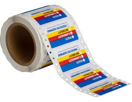HEALTH FLAMMABILITY INSTABILITY PROTECTIVE EQUIPMENT Labels, 1.875" H x 3" W x 0.0038" D