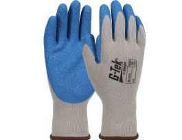 G-TEK 10G GR COT/POLY SHELL  BL. LATEX CRINKLE C