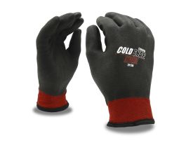 COLD SNAP® XTREME, TWO-PLY, RED NYLON SHELL, BRUSHED ACRYLIC TERRY LINING, FULL BLACK FOAM PVC COATING, ANSI CUT LEVEL A3